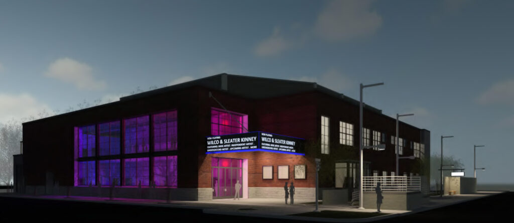Rendering of theater at 24th and R streets